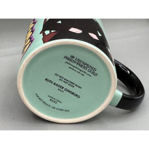 Ruth Bader Ginsburg RBG Unemployed Philosophers Guild Mug - Picture 4 of 4